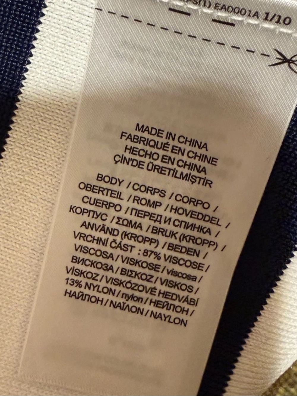 Lauren Ralph Lauren Open Cardigan Long SM Navy White Stripe Solid NWT MSRP $225 - Picture 14 of 15